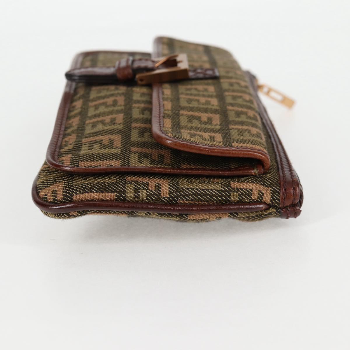 FENDI zucchino canvas pouch khaki