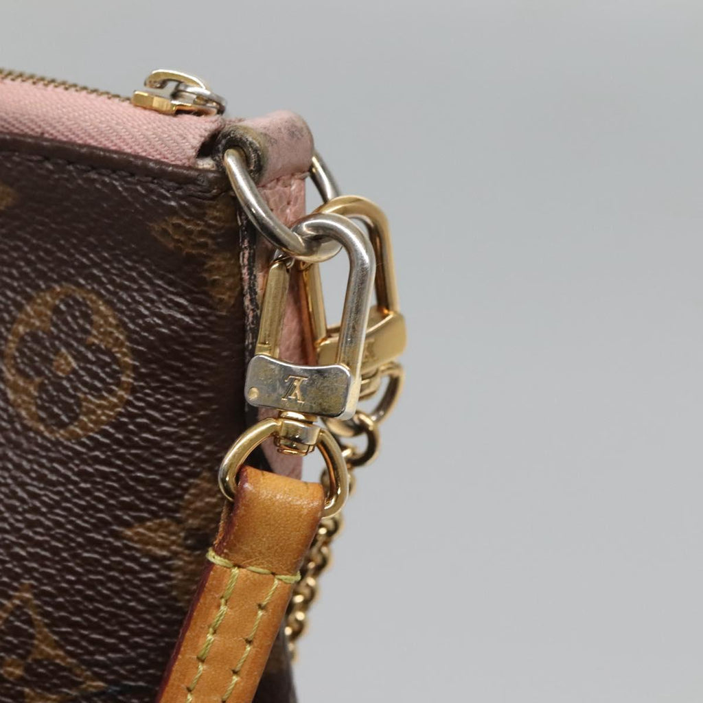 LOUIS VUITTON monogram pallas clutch shoulder bag