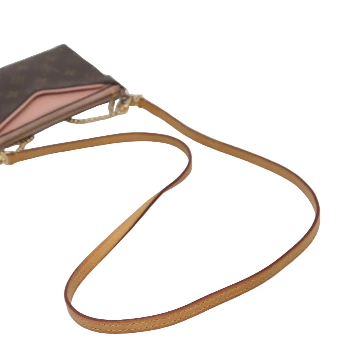 LOUIS VUITTON monogram pallas clutch shoulder bag