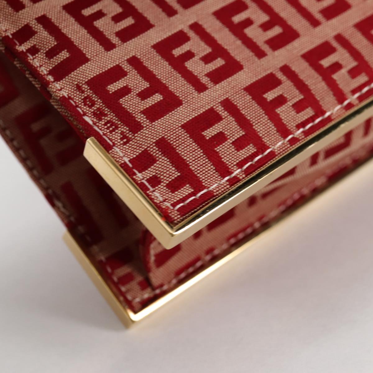 FENDI zucchino canvas chain shoulder bag