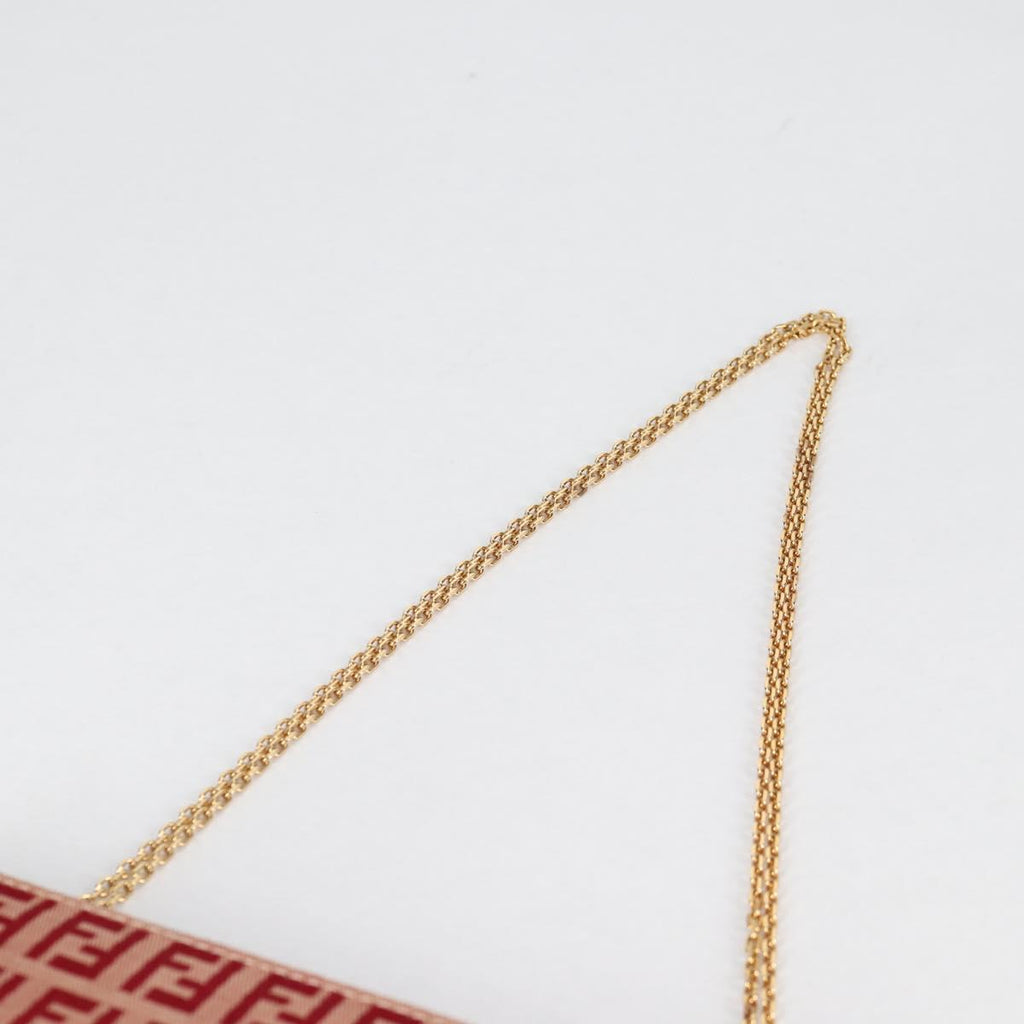 FENDI zucchino canvas chain shoulder bag