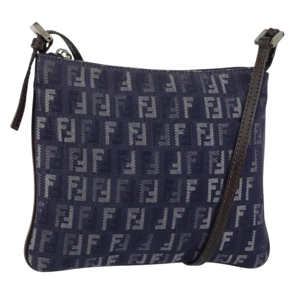 FENDI zucchino canvas shoulder bag