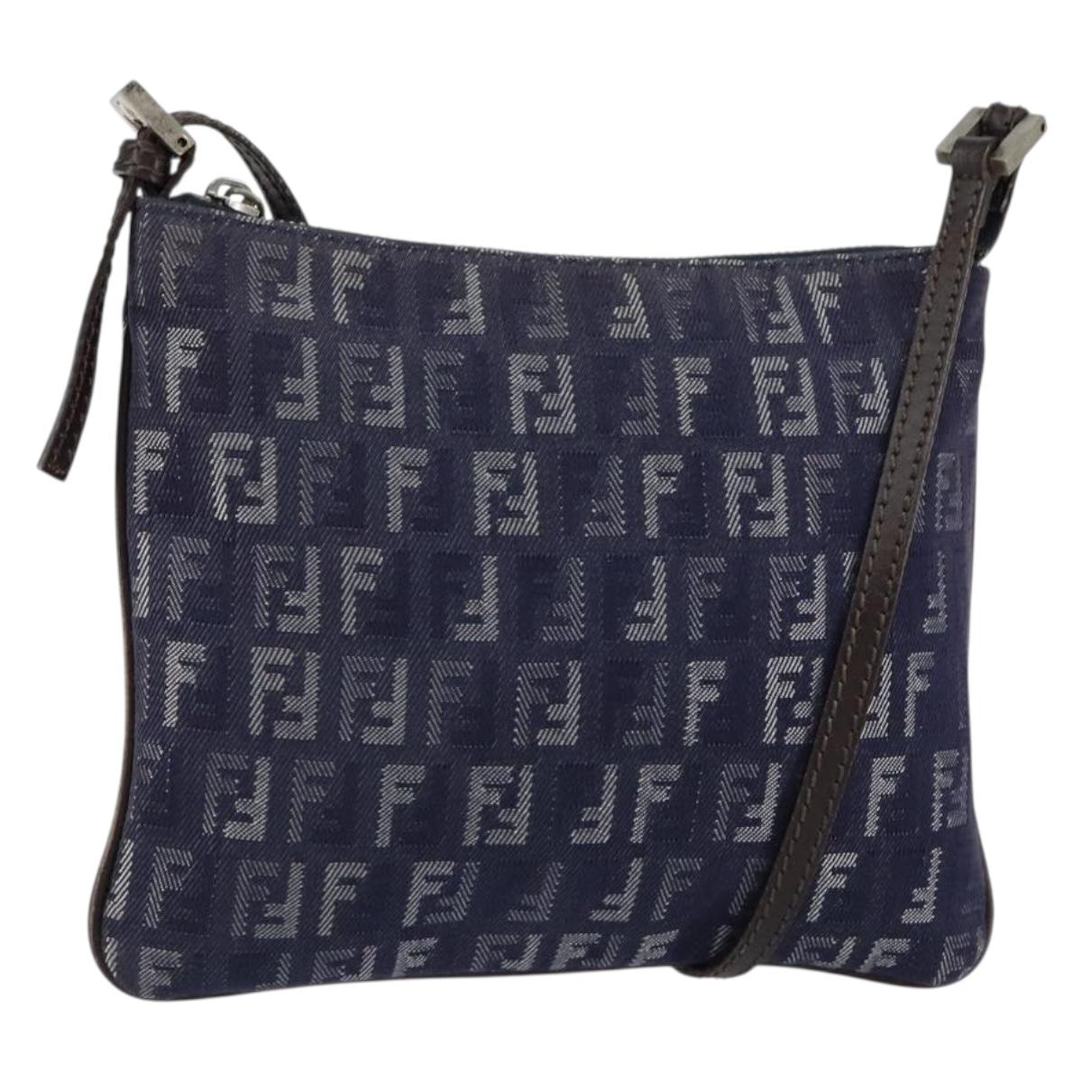 FENDI zucchino canvas shoulder bag
