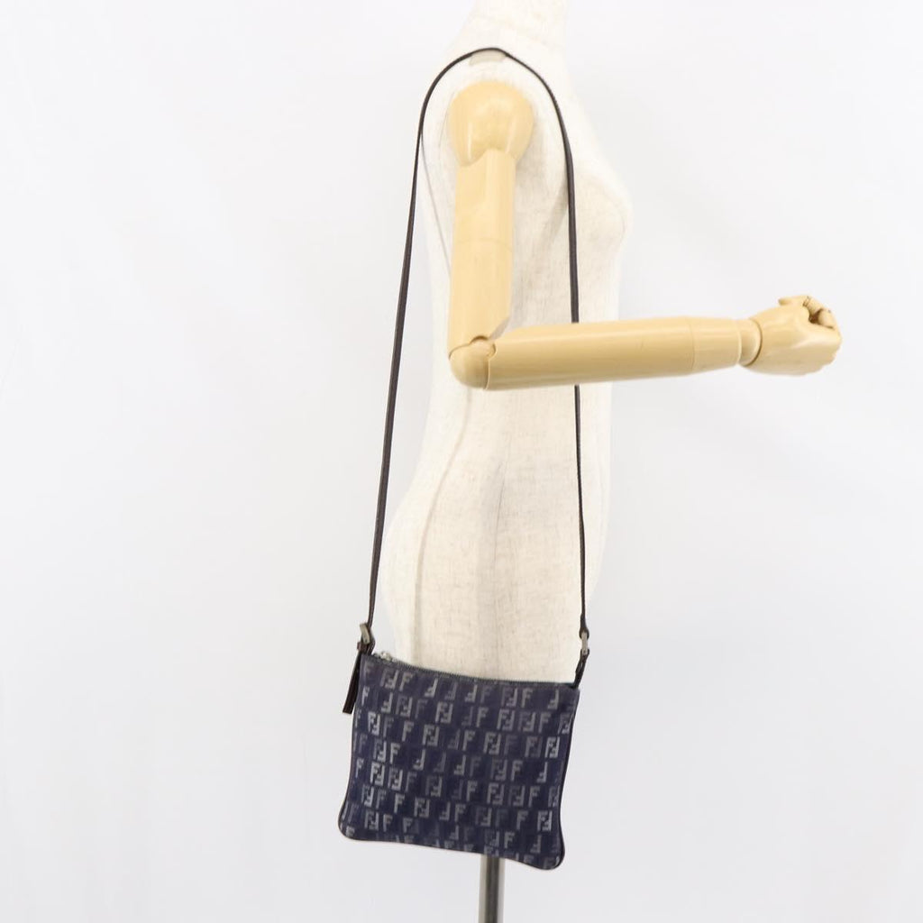 FENDI zucchino canvas shoulder bag