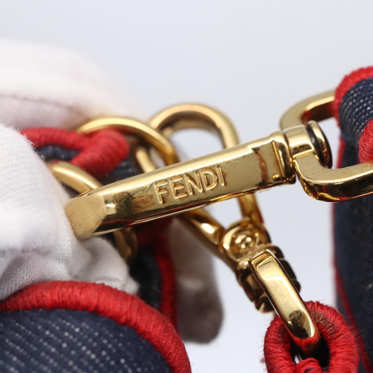 FENDI mamma baguette shoulder bag denim 2way