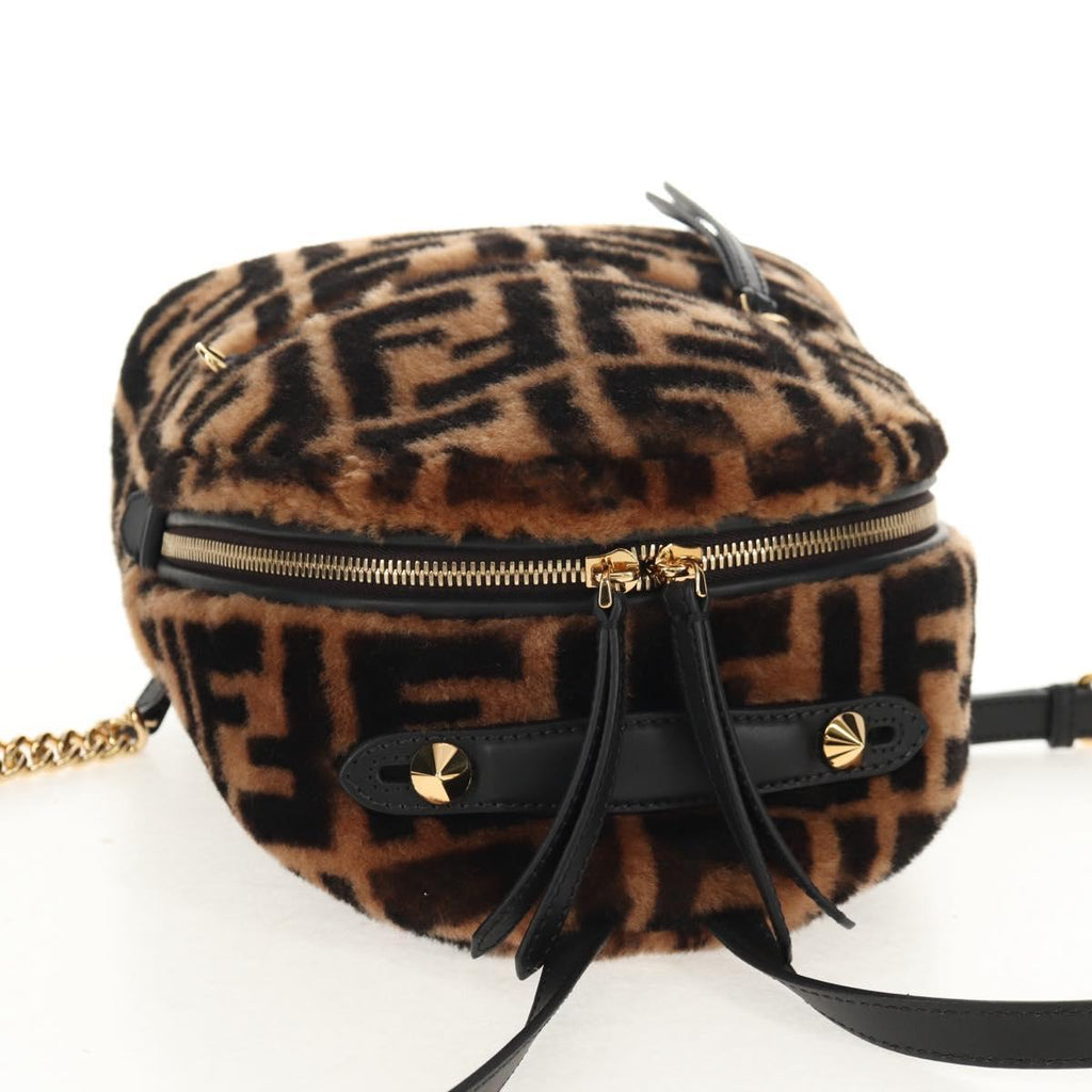FENDI zucca canvas zainomini backpack brown