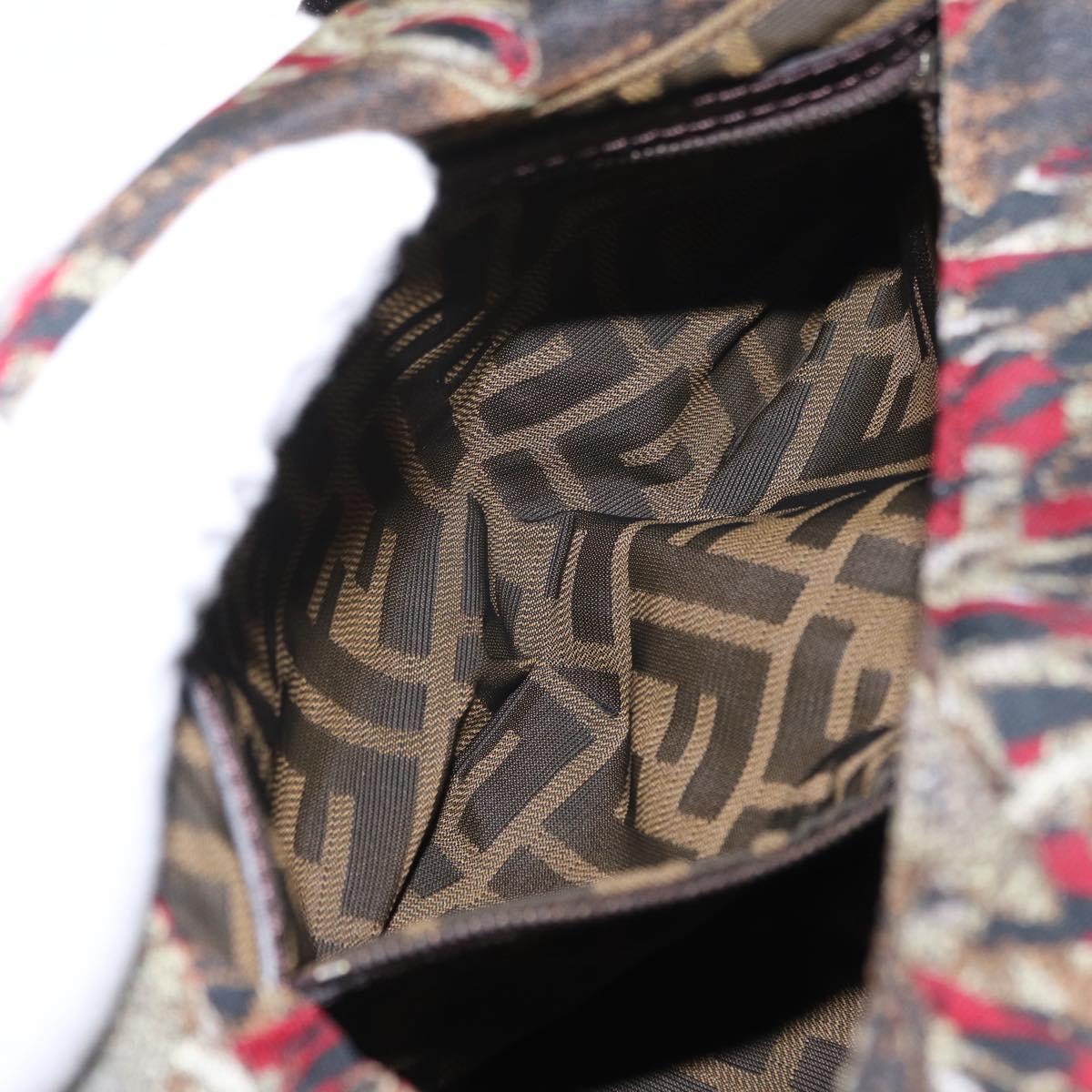 FENDI zucca canvas mamma baguette shoulder bag