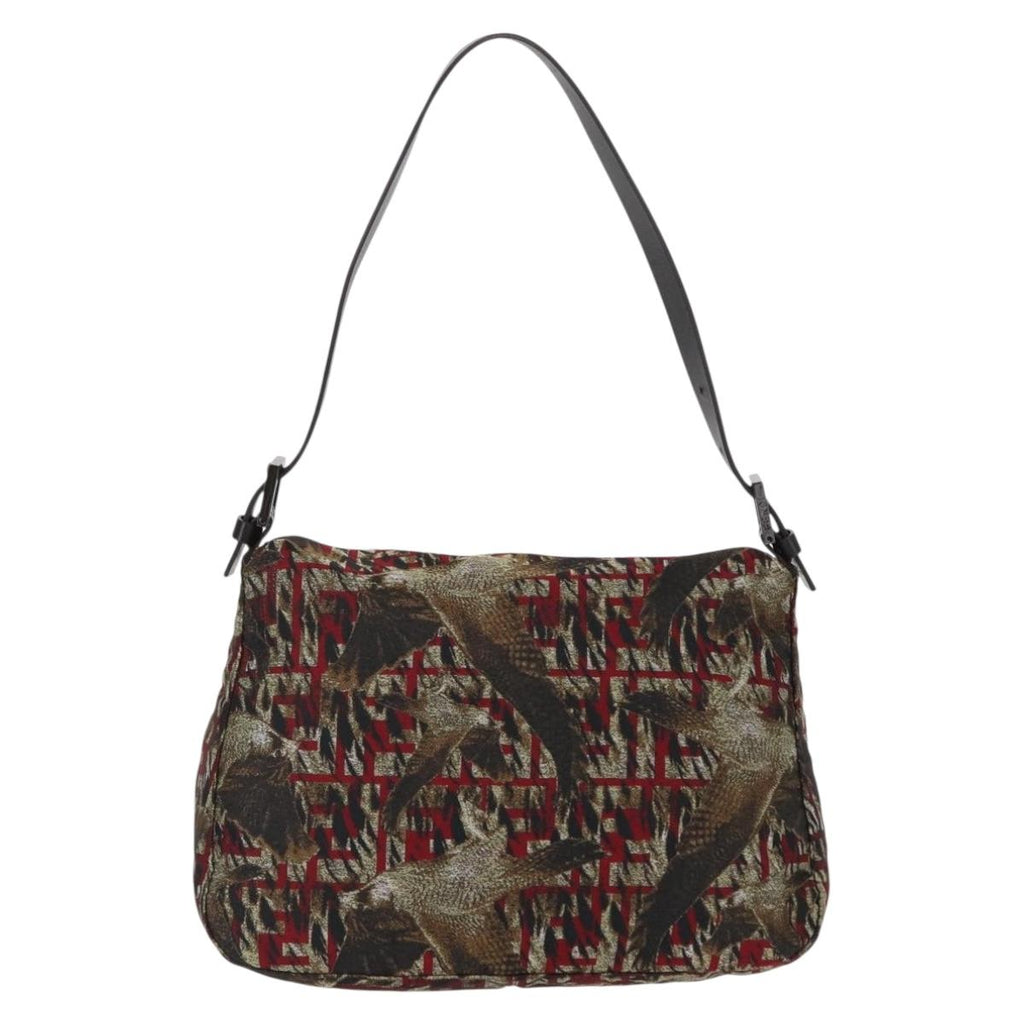 FENDI zucca canvas mamma baguette shoulder bag