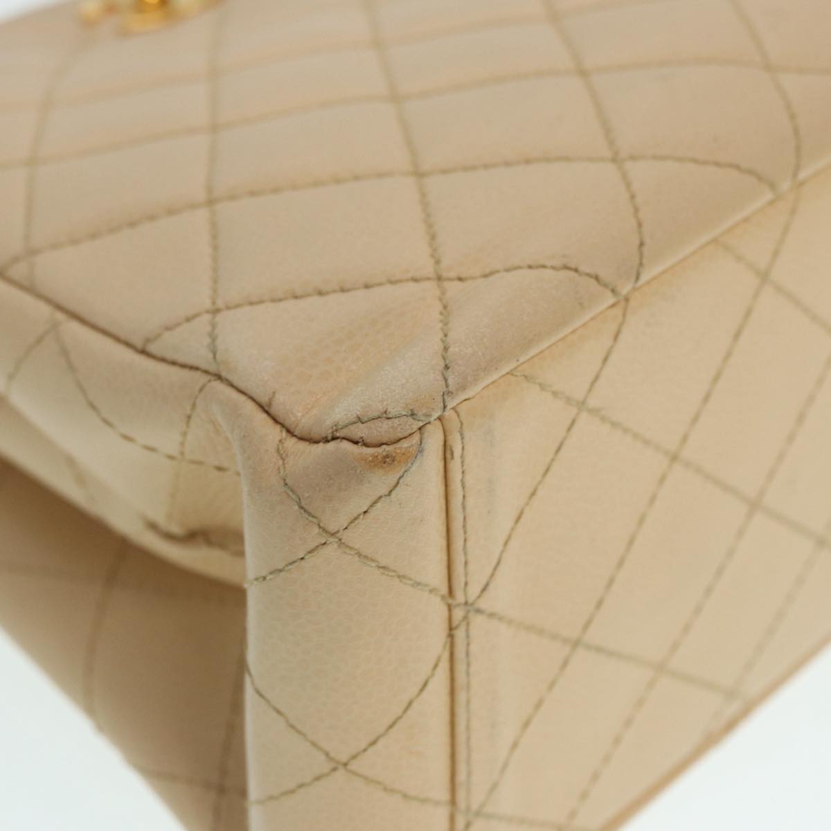 CHANEL calf skin shoulder bag