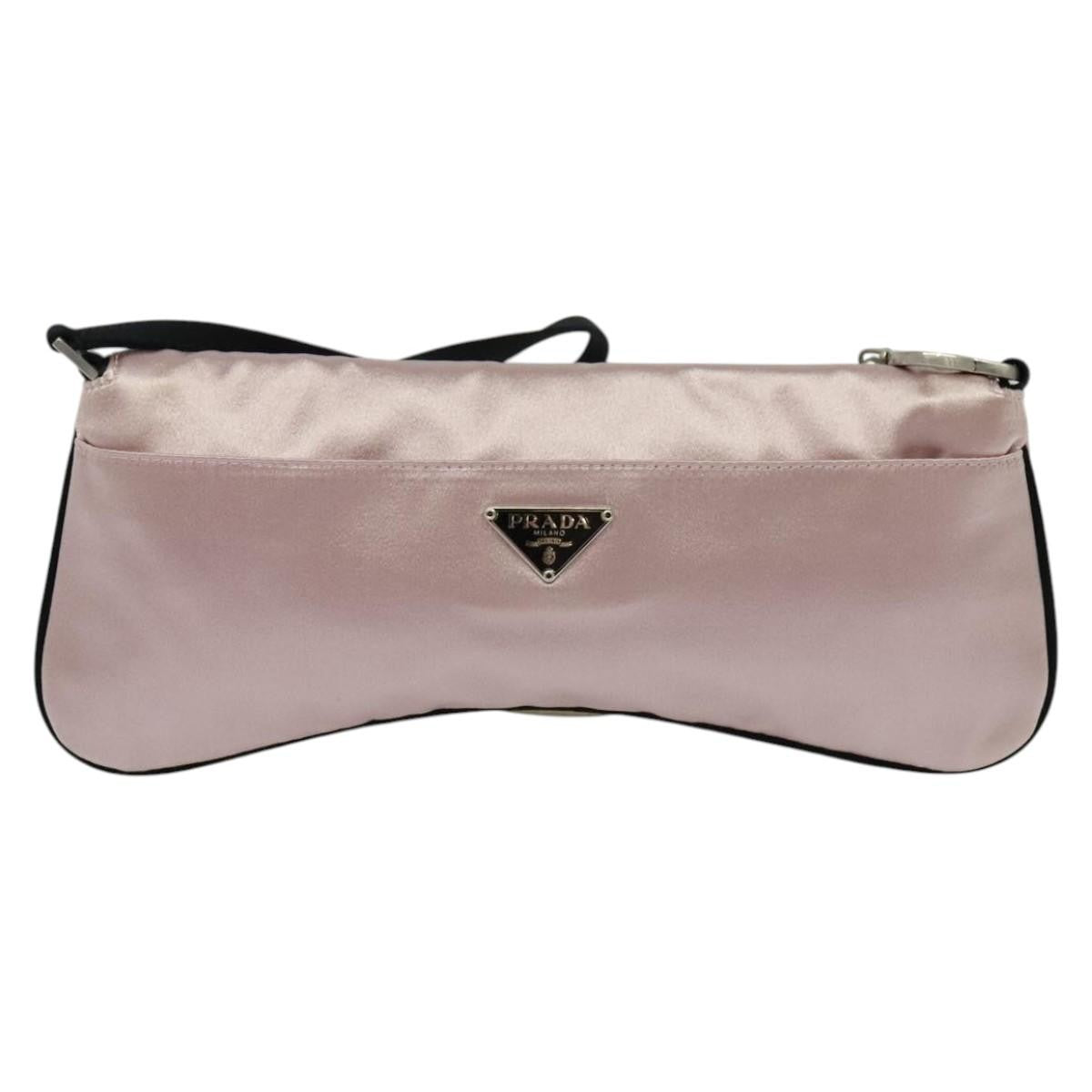 PRADA satin pink shoulder bag